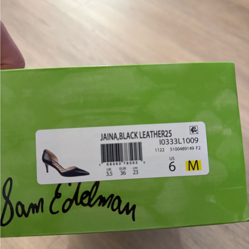 NEW Sam Edelman Black Women's Shoes Jaina d'Orsay Pump - Picture 8 of 8